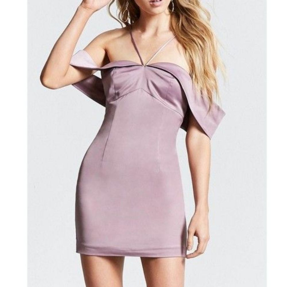 Size xl light purple satin dress